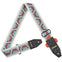 AMUMU Guitar Strap – Butterfly Sky Style, Top Grain Leather Ends, Pick Holder, Heavy-Duty Metal Buckle CO40J-BR-R